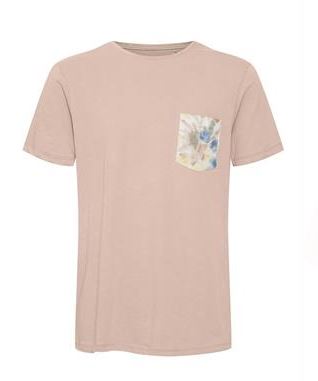 Abstract Floral Pocket T-Shirt - Rose