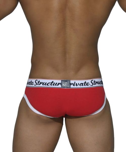 Ribbed Mini Brief - Red