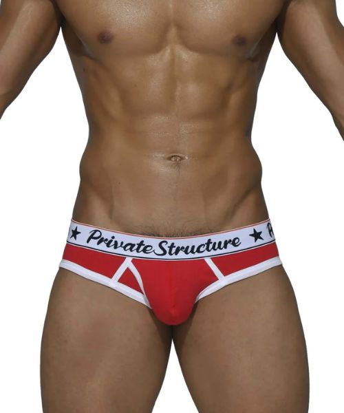 Ribbed Mini Brief - Red