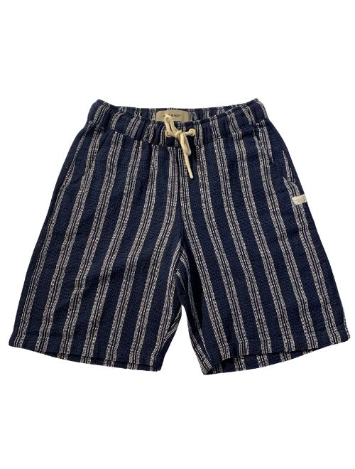 Knit Stripe Shorts - Dress Blues – Stroked Ego