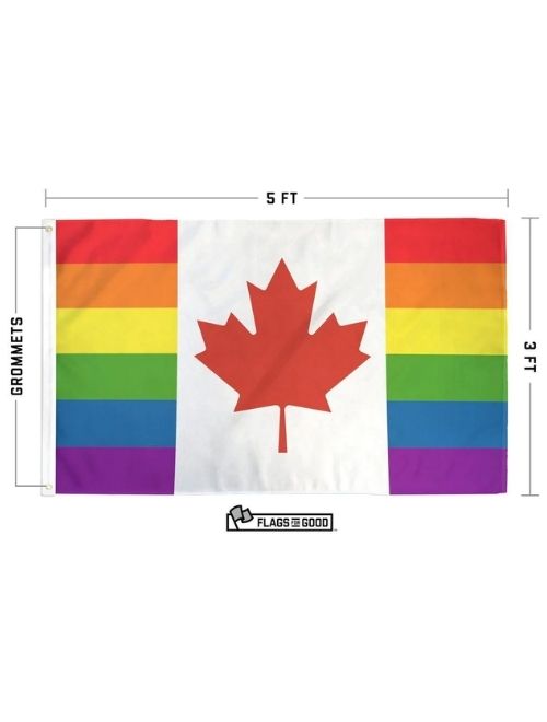 Rainbow Canada Flag
