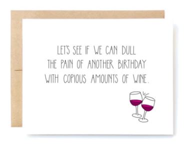 Copious Amounts of Wine Greeting Card
