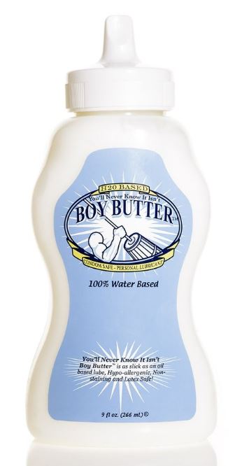 Boy Butter H2O 9 oz Squeeze Bottle Stroked Ego