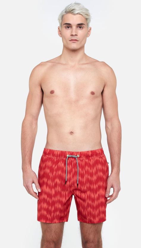 Abstract Floral Swim Trunk Coral