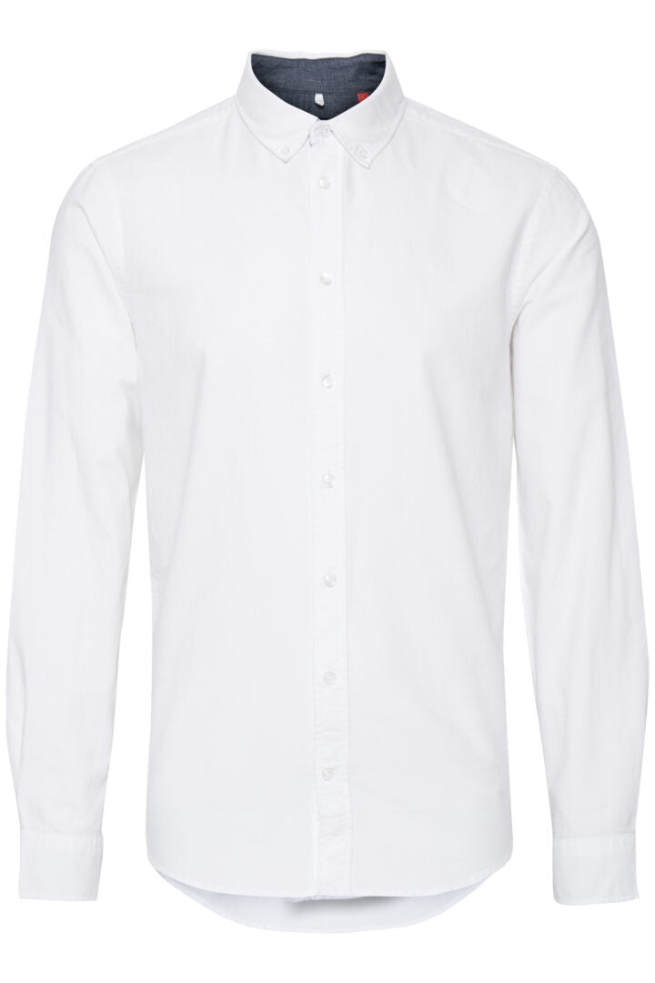Slim Fit White Button Up