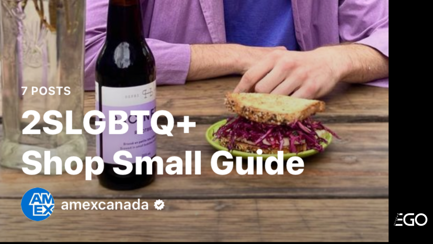 Stroked Ego Makes American Express' 2SLGBTQ+ Shop Small Guide