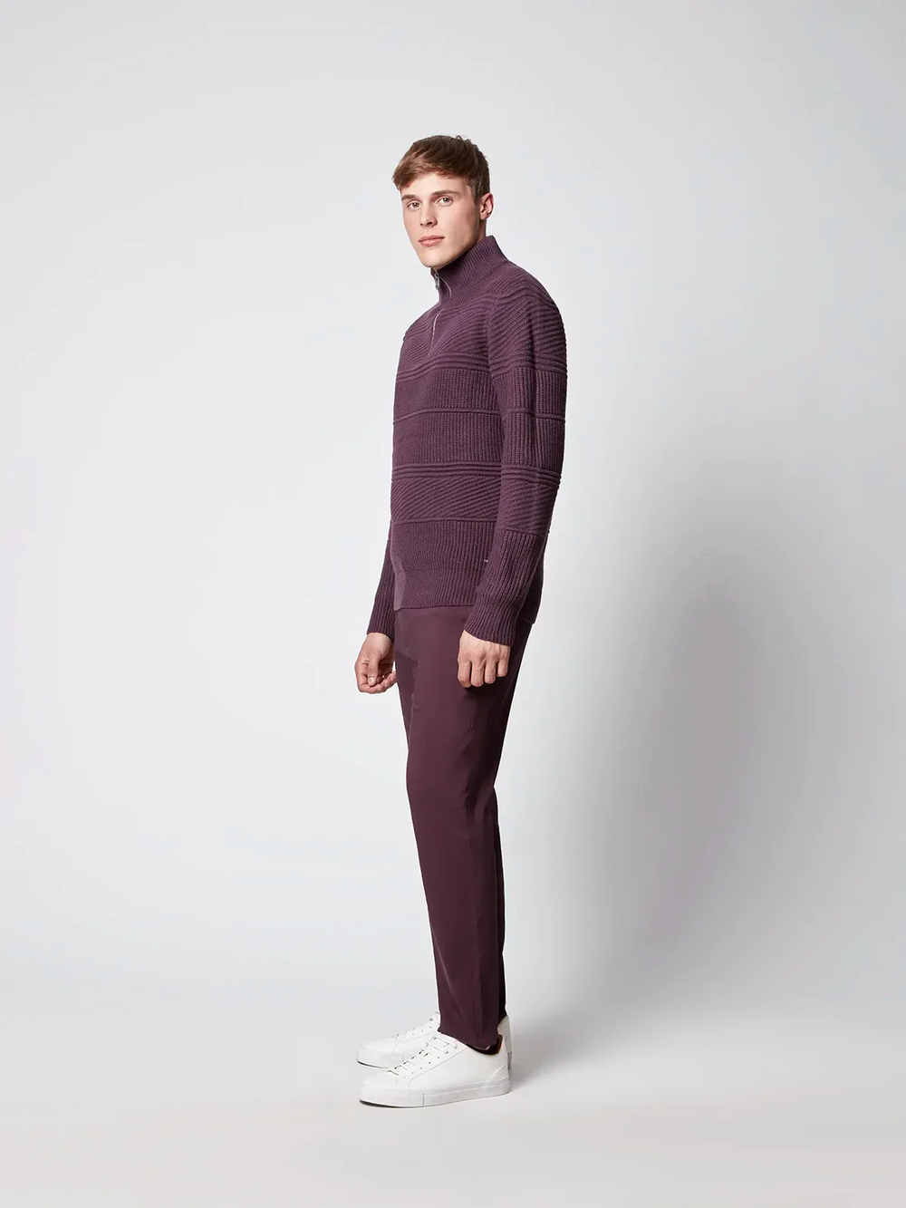 Relaxed Chino Pant - Plum