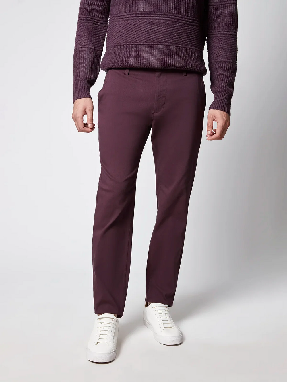 Relaxed Chino Pant - Plum