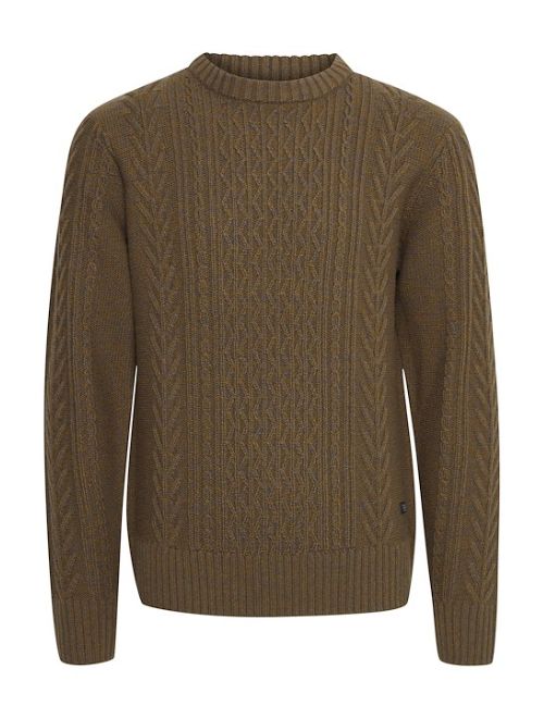 Cable Knit Pullover Sweater - Bronze