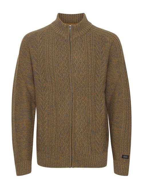 Cable Knit Full Zip - Bronze