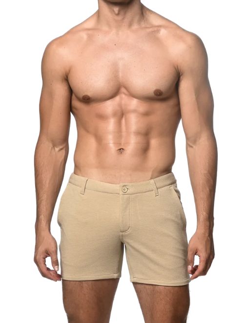 Stretch Chino Knit Short - Khaki