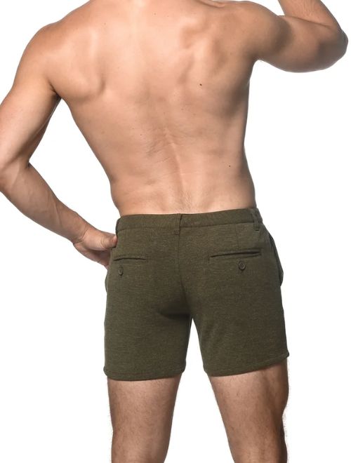 Stretch Chino Knit Short - Army