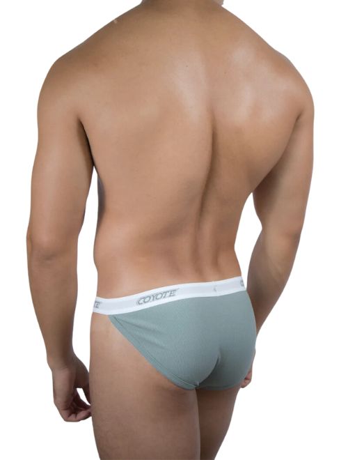 Cotton Rib Sport Brief - Green Sage