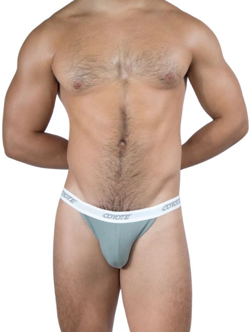 Cotton Rib Sport Brief - Green Sage