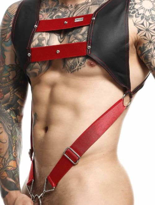 Croptop C-Ring Harness - Red