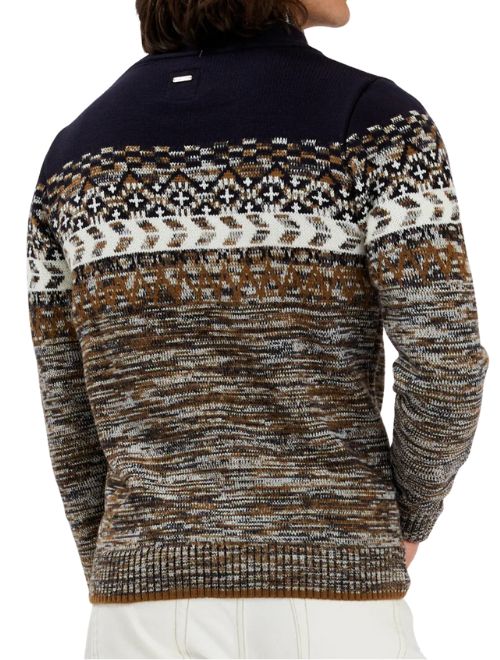Cross Funnel Neck Sweater