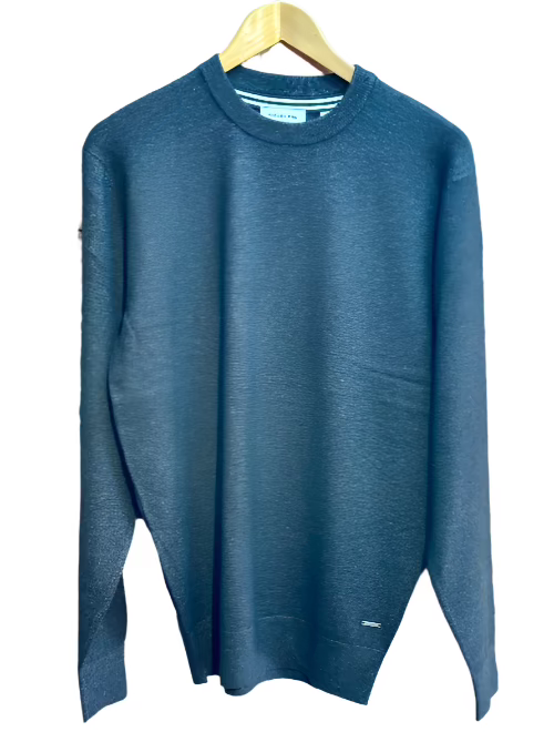 Crew Neck Lightweight Sweater - Charcoal