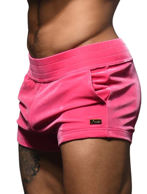 Fuzzy Y2K Inspired Shorts - Hot Pink