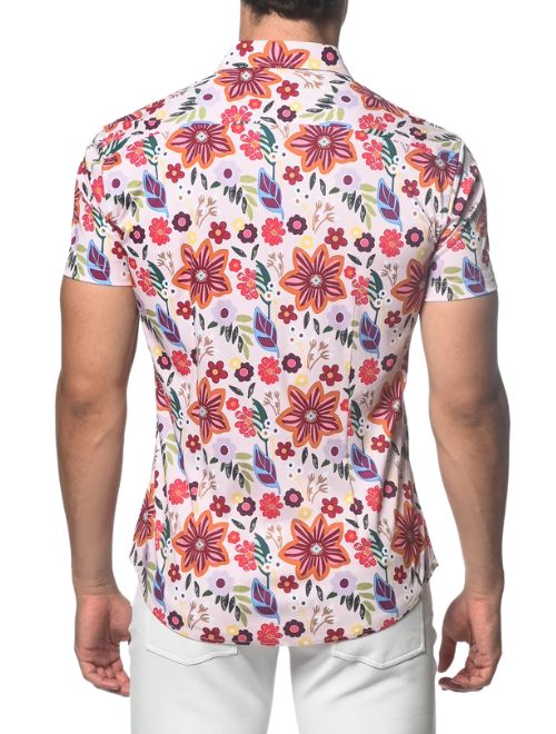 Garden Print Short Sleeve Shirt