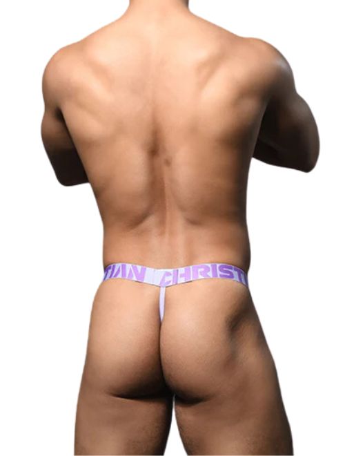 Lavender Stripe Thong