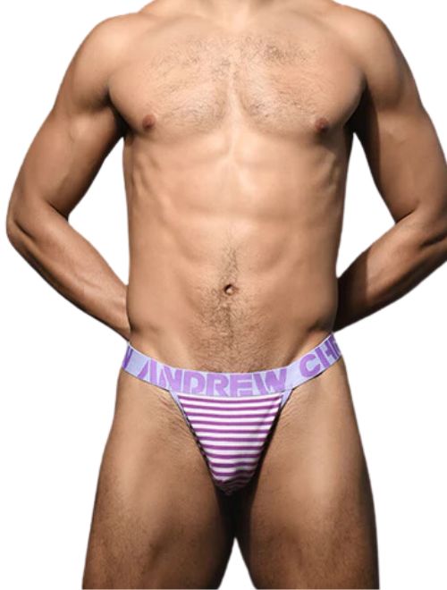 Lavender Stripe Thong