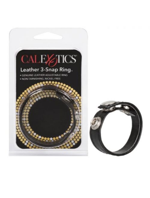 Leather 3 Snap Ring