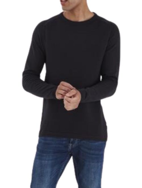 Solid Colour Light Weight Knit - Black