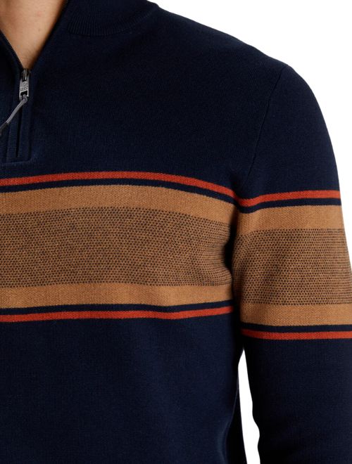 Mock Neck Quarter Zip Sweater