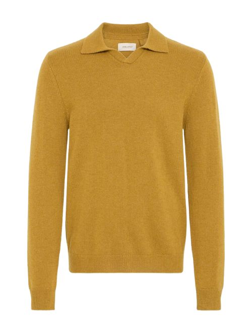 Knitted Polo - Gold