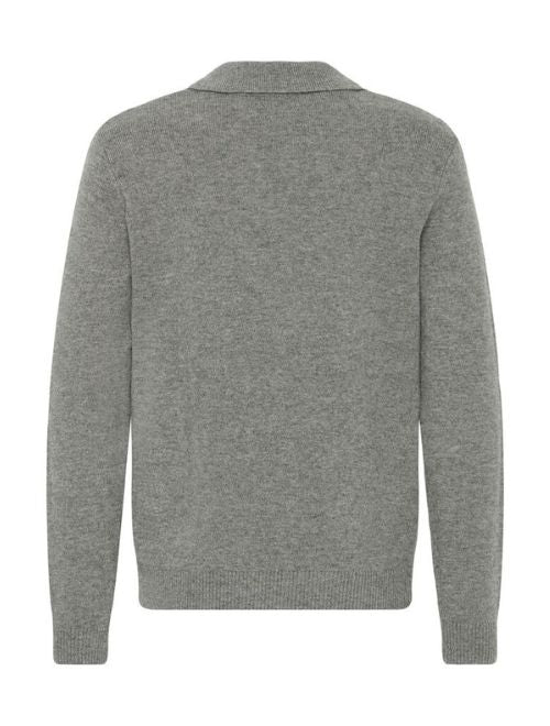 Knitted Polo - Grey