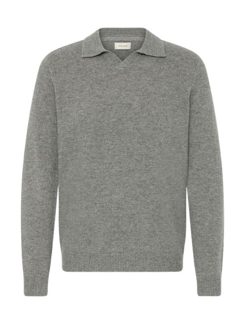 Knitted Polo - Grey