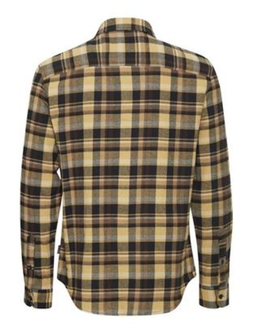 Checked Long Sleeve Button Up - Caramel