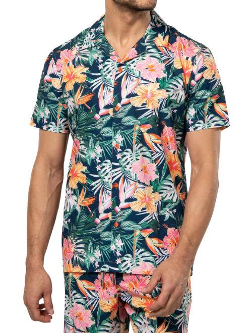 Tropical Print Cabana Shirt