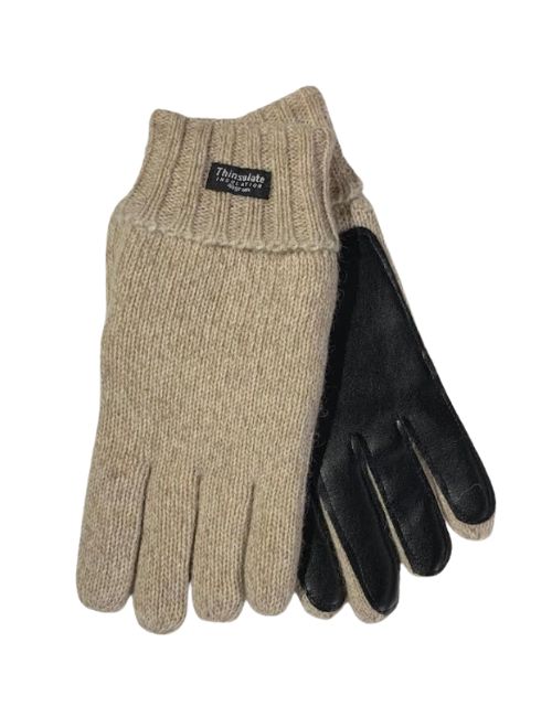 Thinsulate Gloves With Leather Palm