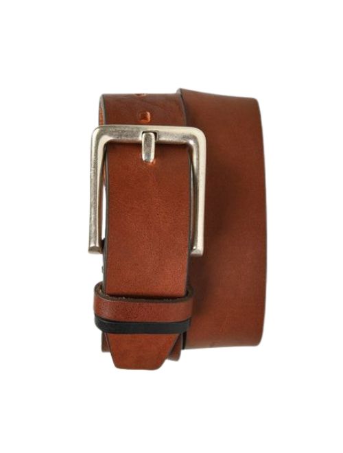 Two Colour Leather Dress Belt