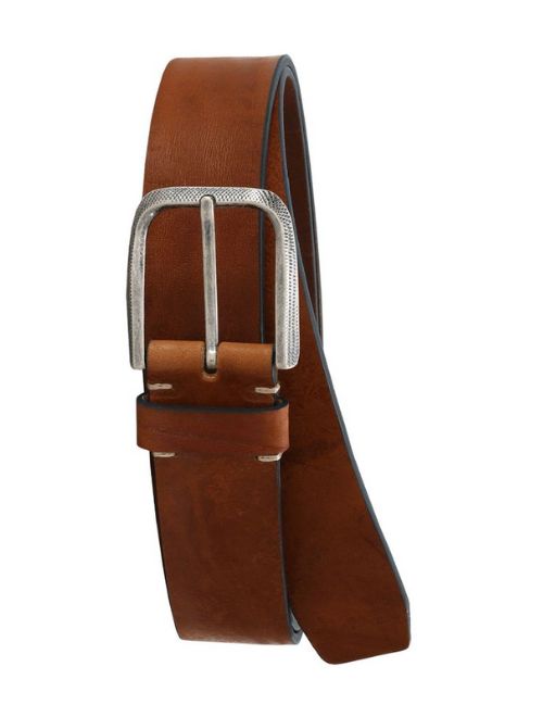 Trimmed Leather Casual Belt