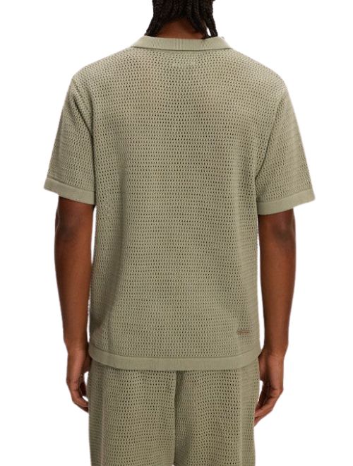 Knitted Beach Polo - Green