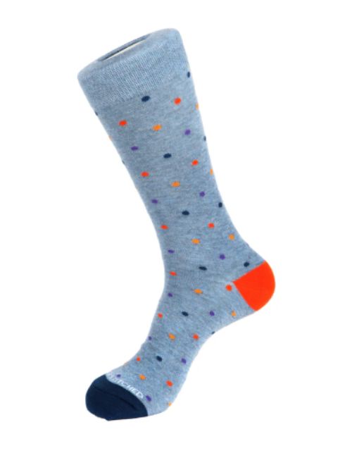 Mini Polka Socks - Blue