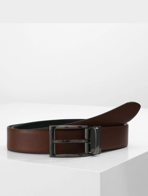 Reversible Dress Leather Belt - Black/Brown