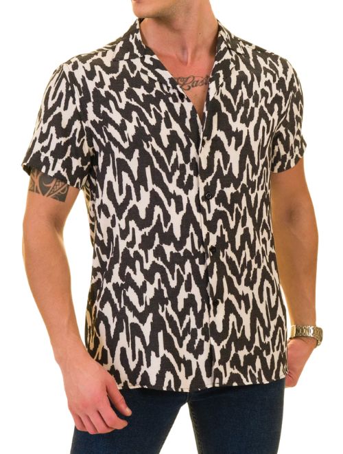 Animal Print Button Up Shirt