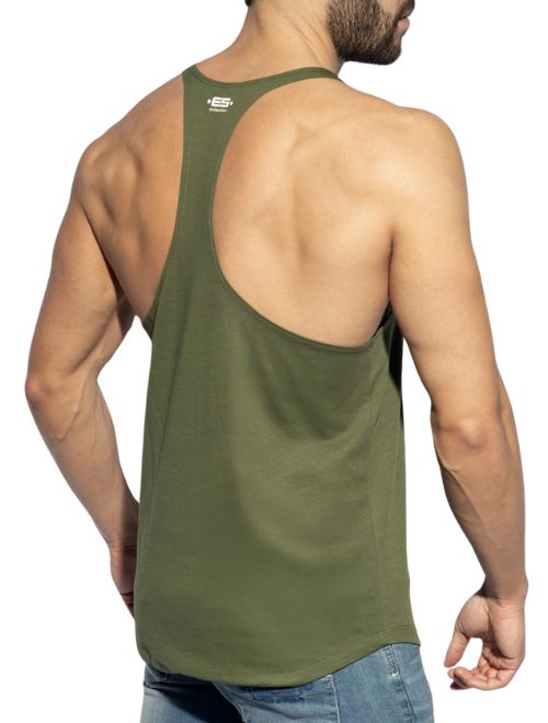 Fitness Plain Tank - Khaki