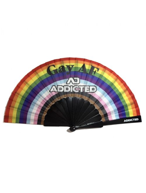 Gay AF Addicted Hand Fan