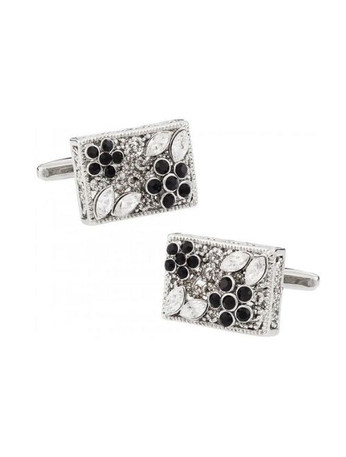 Black & White Filigree Cufflink