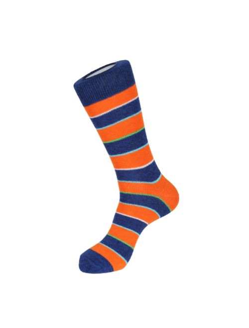 Rugby Stripe Boot Sock - Orange