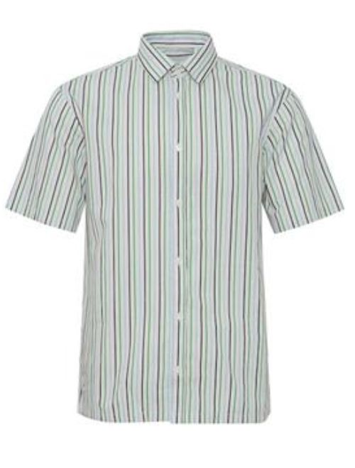 Vertical Stripe Cotton Short Sleeve