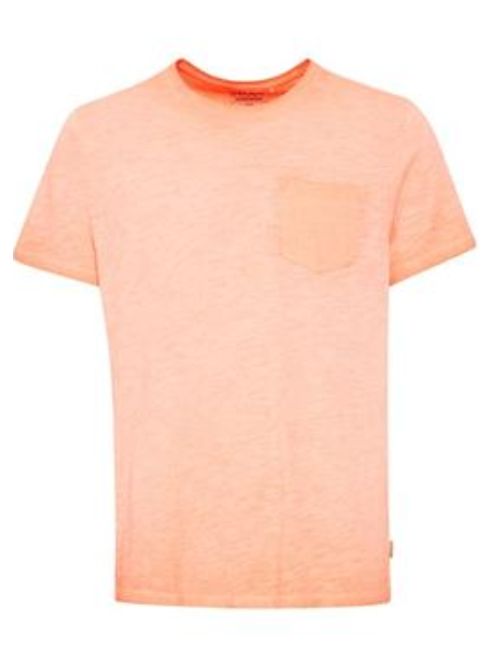 Solid Colour Pocket T-Shirt - Coral