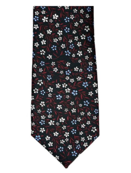 Microfiber Mini Floral Necktie