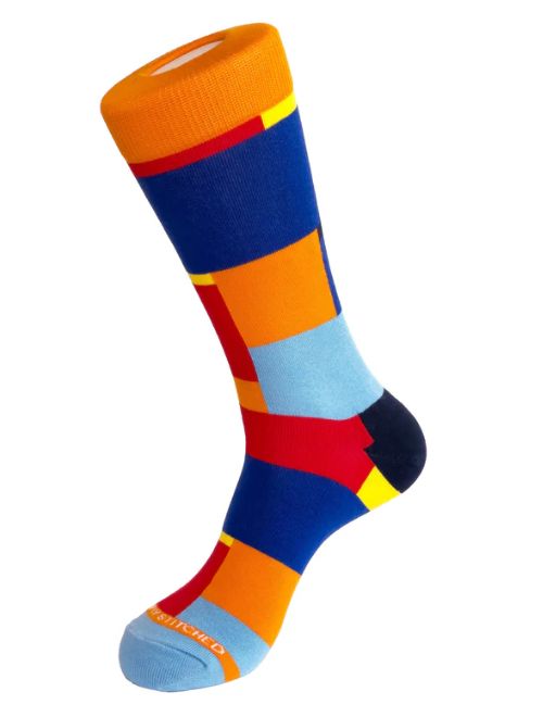 Boro Crew Socks - Orange