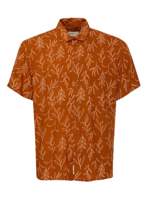 Leaves & Branches Shirt - Rust