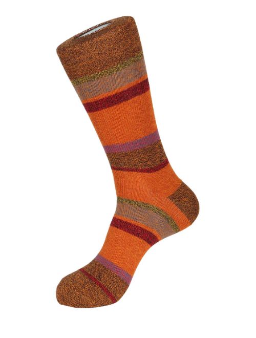 Two Tone Stripe Boot Sock